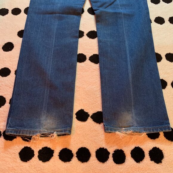 Wrangler Cowboy Cut Bootcut 13MWZ Faded Denim Western Jeans - Picture 6 of 13